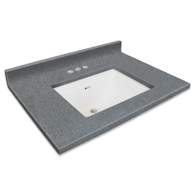 Transolid Kinsey 31-in Premium Cultured Marble Vanity Top with Undermount Sink - 31-in x 22-in