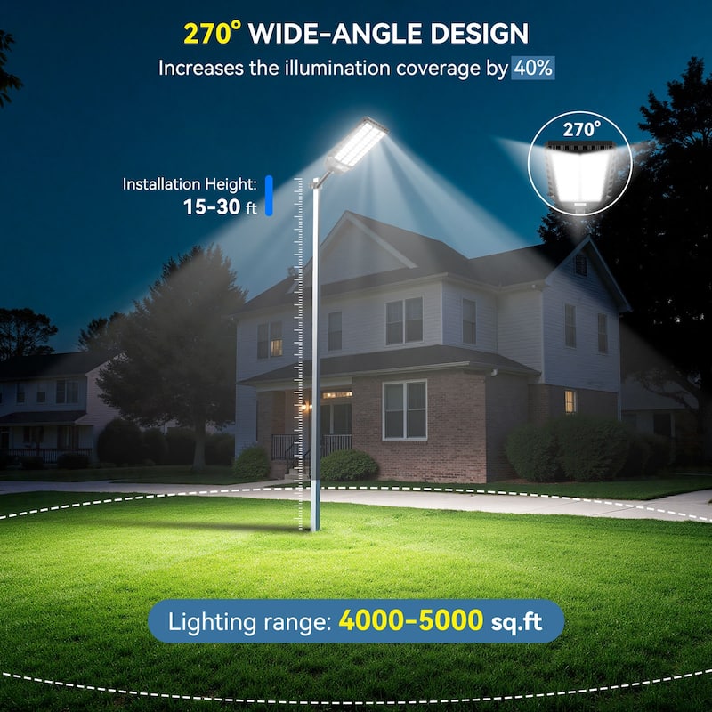 Solar Street Light with Motion Sensor Remote - 9500W