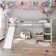 preview thumbnail 2 of 25, Twin Size Multifunctional Loft Bed with Slide and Solid Construction for Home