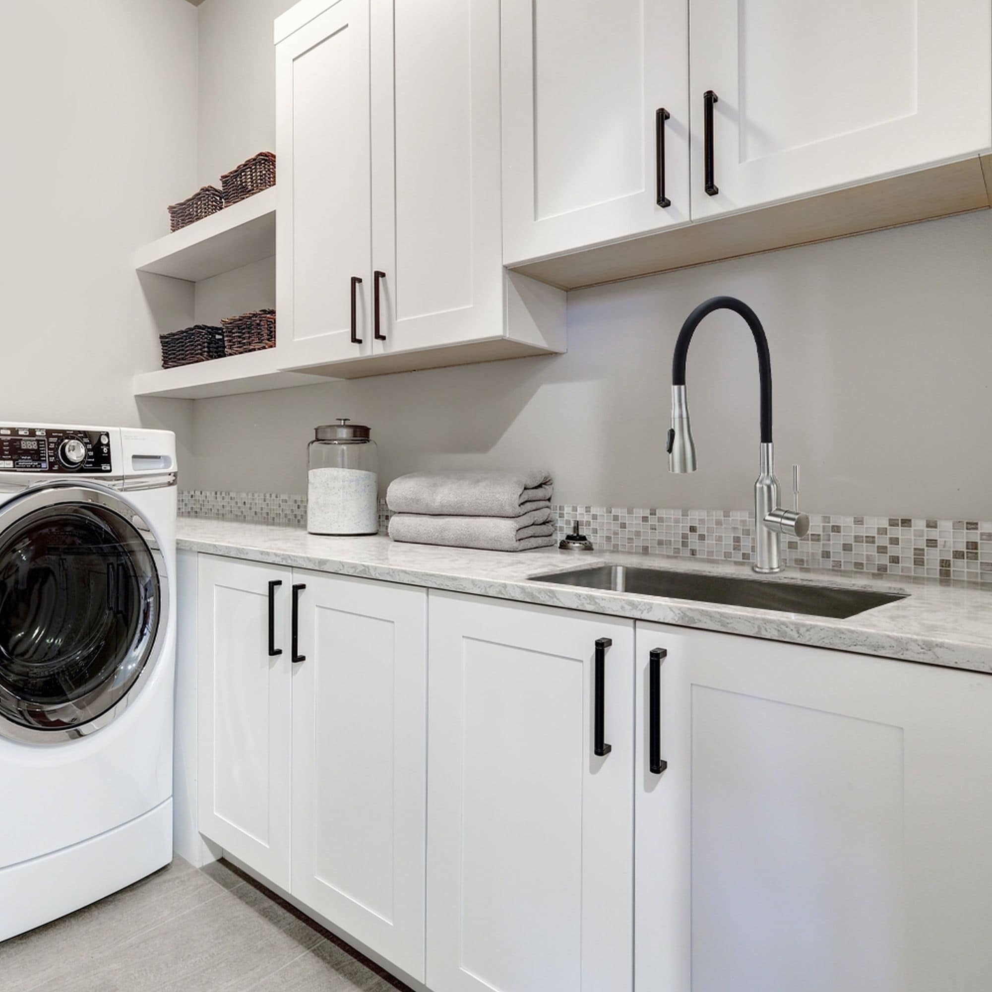 Transolid LSA1-252212-BS 25-in x 22-in Dual-Mount Laundry/Utility Sink Kit in Brushed Stainless - 25" X 22"