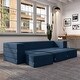 preview thumbnail 84 of 115, Porch & Den California King Convertible Sleeper Sofa and Ottomans