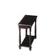 preview thumbnail 1 of 0, Handmade Midnight Rose Chairside End Table Wood/Veneer - Black