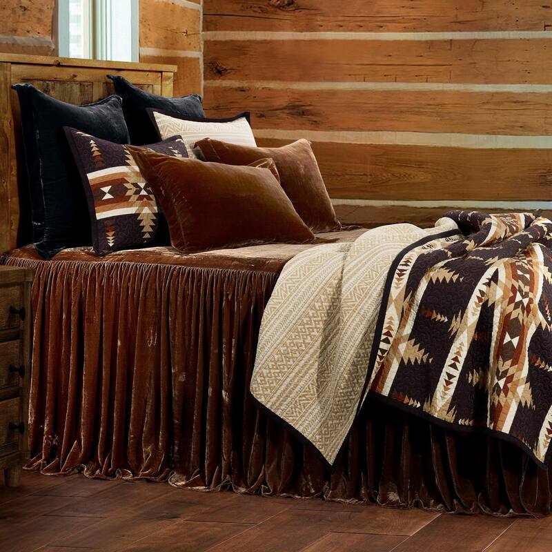 Paseo Road Yosemite Southwestern Aztec Bedding 3 Piece Reversible Quilt Set with Pillow Shams