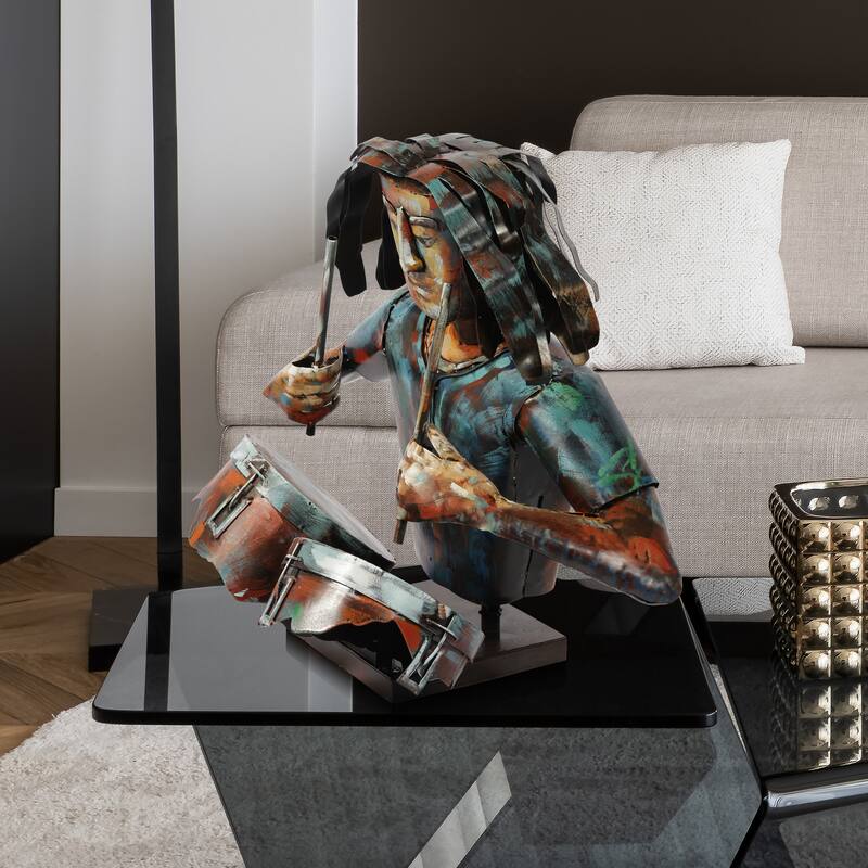 Iron Hand-Painted Colorful Art Sculpture