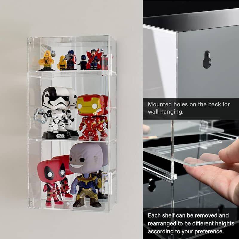 Wall Mounted Collection Display Case Display - S
