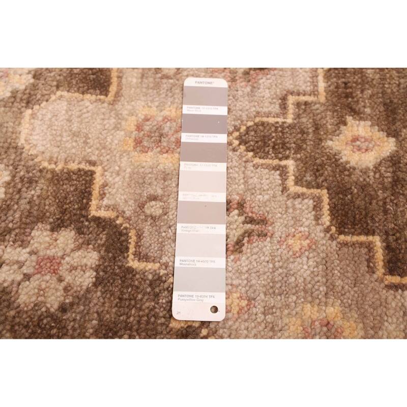 ECARPETGALLERY Hand-knotted Jules Serapi Taupe Wool Rug - 9'0 x 12'0