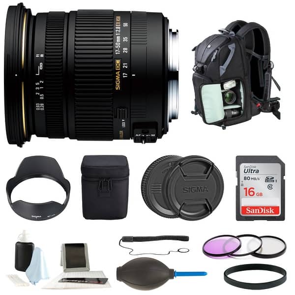 Sigma 17 50mm F 2 8 Ex Dc Os Hsm Zoom Lens For Nikon Dslr With Backpack Bundle Overstock Sigma 17 50mm F 2 8 Ex Dc Os Hsm Zoom Lens For Nikon Dslr With Backpack Bundle Overstock