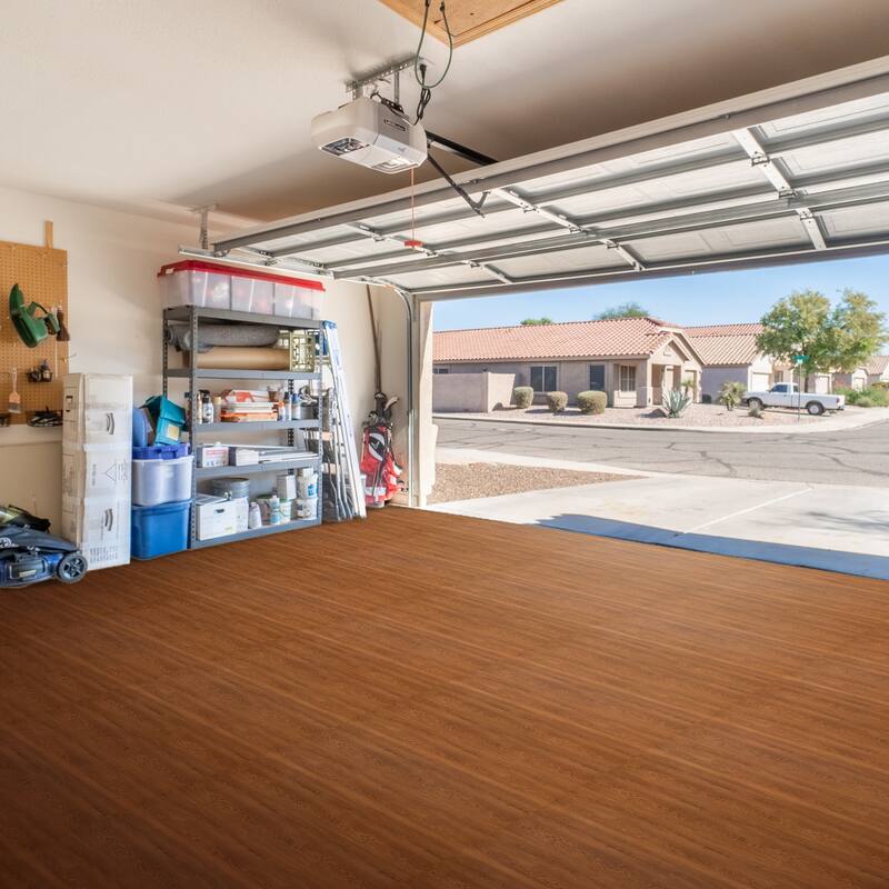 Sorbus 96 Sq. Ft. Wood Grain Floor Tiles Foam Mat EVA Interlocking Mats Tile 3/8-Inch Thick Exercise Mats w/Borders