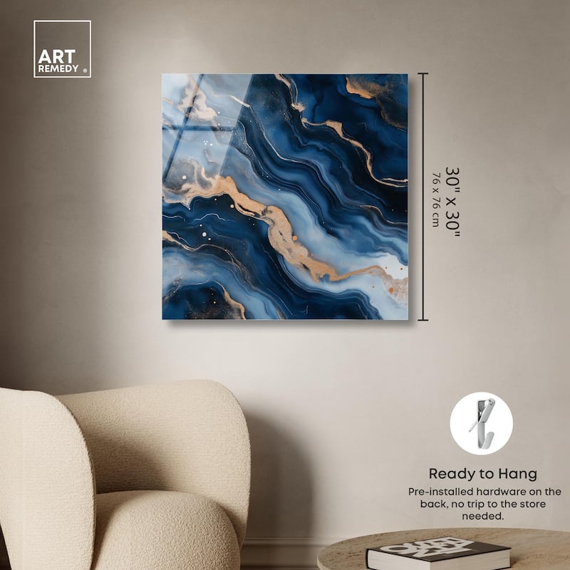Deep Sea Geode II Acrylic by Art Remedy, Ready to Hang