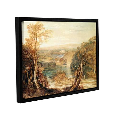 The river Wharfe Gallery Wrapped Floater-framed Canvas