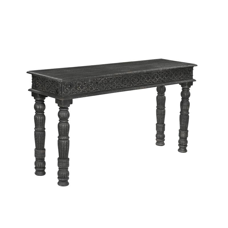 Milton Solid Wood 3-Piece Carved Living Room Table Set