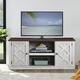 54" Faux Raw Wood TV Stand for 60" TVs - 54" in Width - Off-White