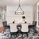 preview thumbnail 28 of 56, Dimmable Large Drum Glass Chandelier for Dining Room High Ceiling Living Room