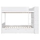preview thumbnail 31 of 50, Space-Saving Bunk Bed with 2 Drawers and Multi-layer Cabine, Solid Wood Bunk Bed Frame with Guardrail for Kids, Teens Bedroom