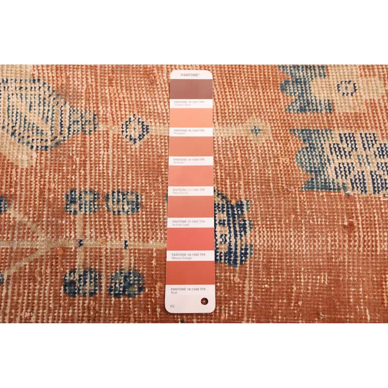 ECARPETGALLERY Hand-knotted Antalya Vintage Copper Wool Rug - 4'6 x 6'0