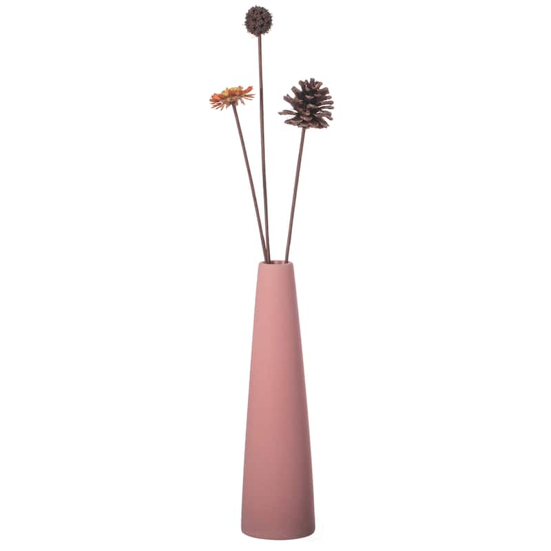 Uniquewise 8-Inch Slim Cone Ceramic Vase