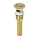 preview thumbnail 14 of 14, Pop-up Bathroom Sink Drain With Overflow Brass Gold