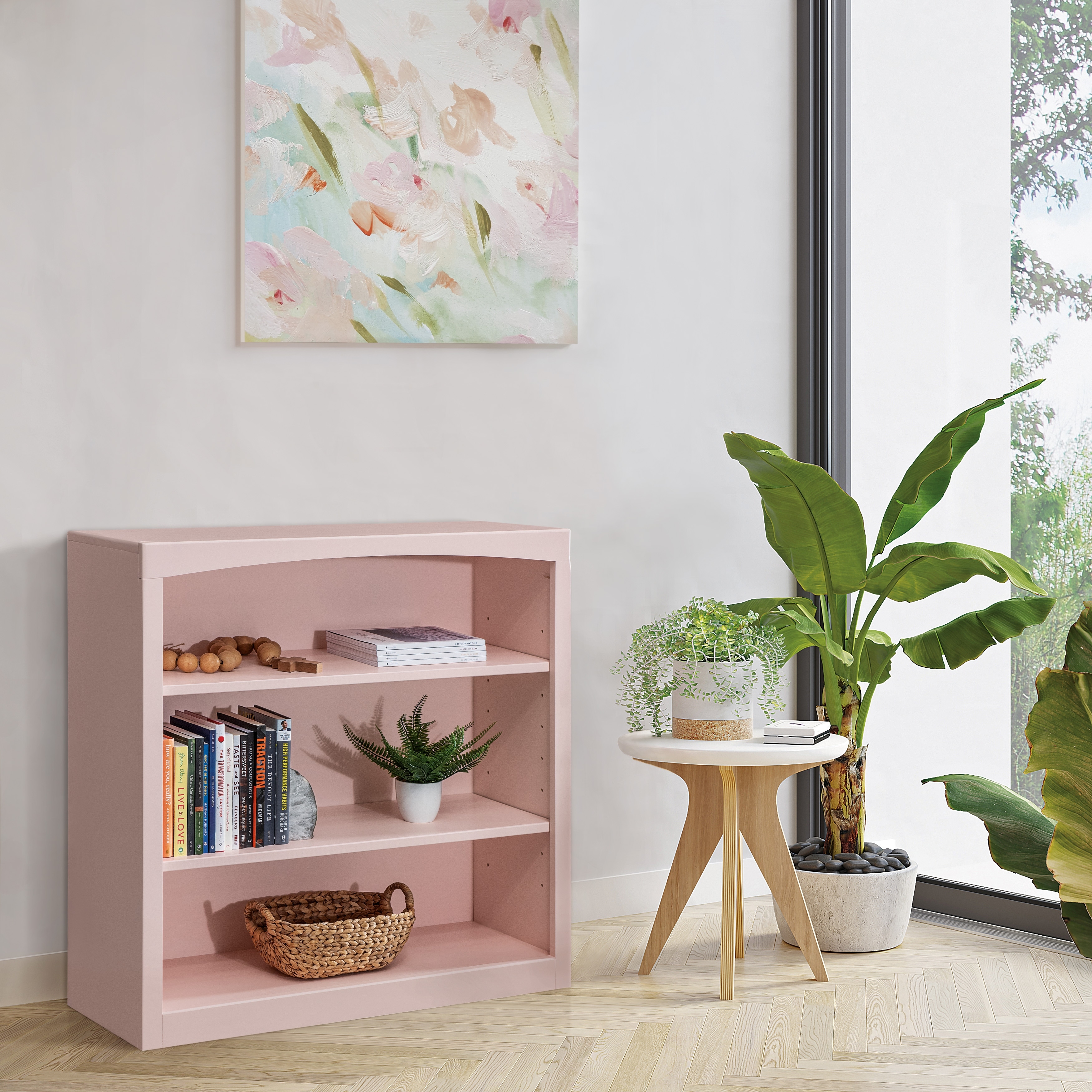 Arch+Haven Solid Wood Bookcase 36 x 36