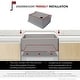 preview thumbnail 8 of 46, STYLISH Undermount 30" Workstation Single-Bowl Composite Granite Kitchen Sink - 30" x 21" x 10"