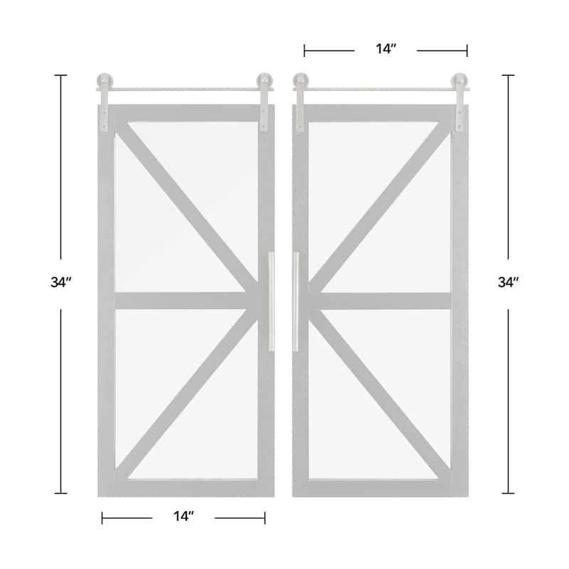 FirsTime & Co. 2-pc. Wooden Barn Door Wall Plaque Set