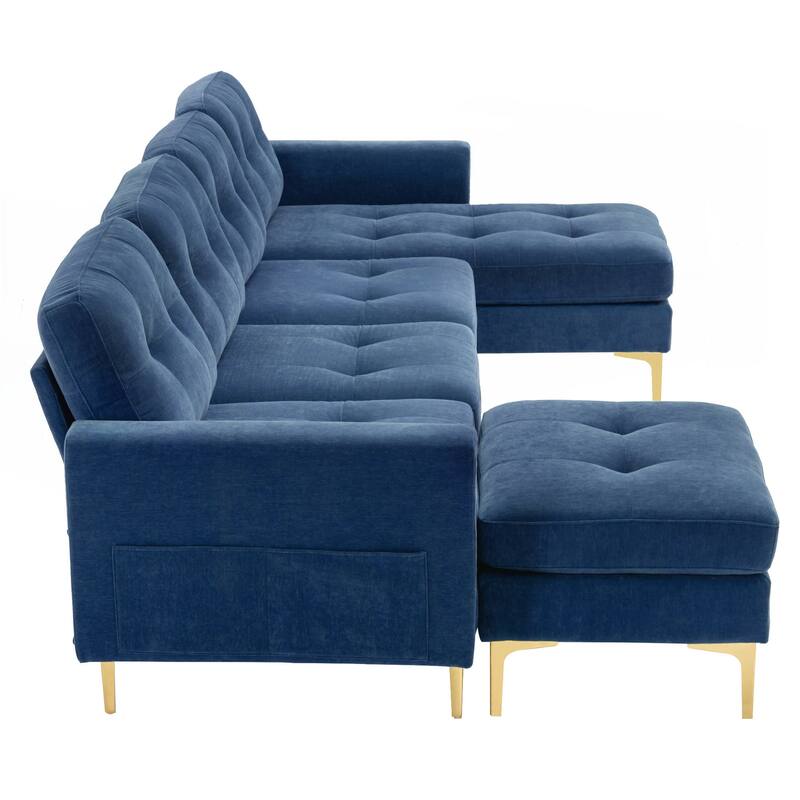 110inch L-Shape Convertible Sectional Sofa Couch