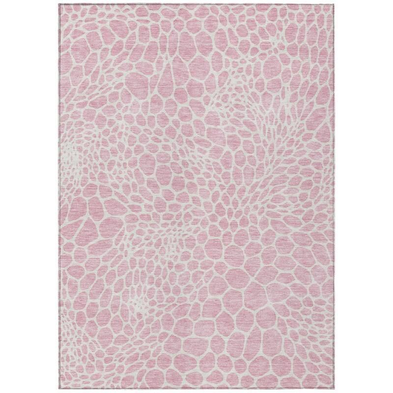 HomeRoots Geometric Transitional Rectangle Outdoor Rug