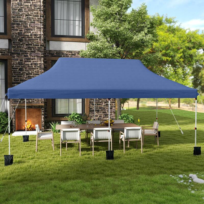 Costway 10 x 20 FT Pop-up Canopy UPF50+ Sun Protection Tent with - See Details
