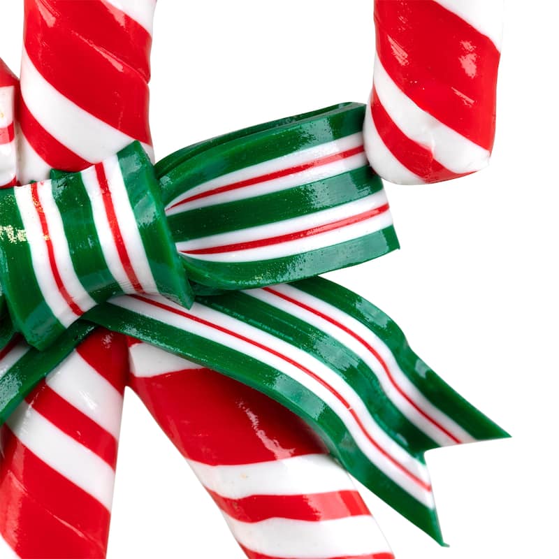 Candy Cane Christmas Ornament - 5.25" - Red and White
