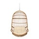 preview thumbnail 4 of 16, Christopher Knight Home - Sansa Outdoor/Indoor Wicker Hanging Basket Hammock Chair with Iron Stand & Water-Resistant Cushions