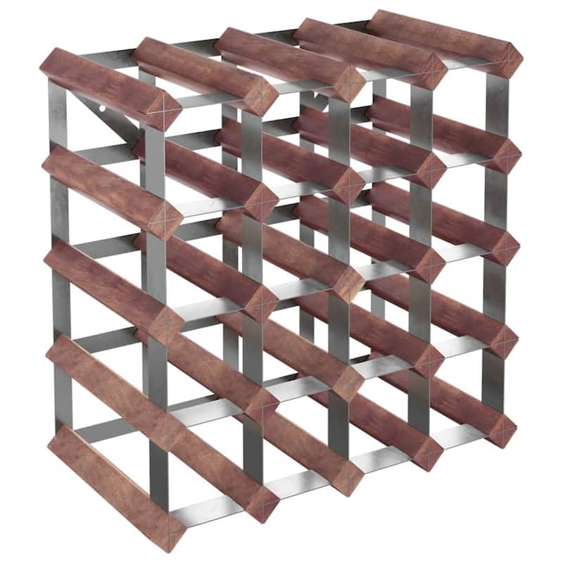 vidaXL Countertop Wine Rack Bottle Holder Wine Storage Organizer Solid Wood