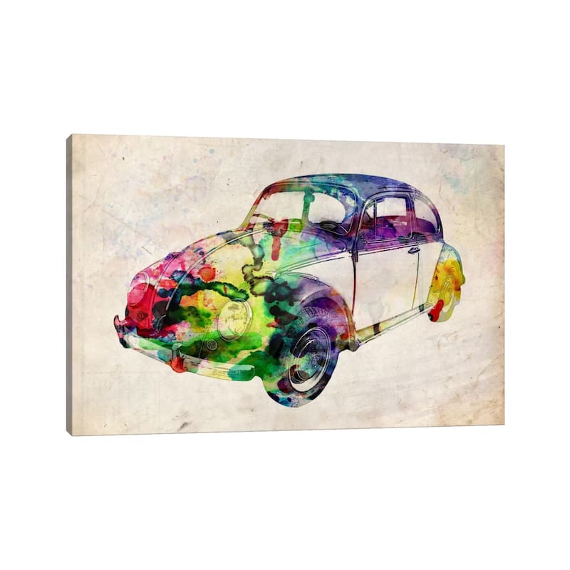 iCanvas "VW Beetle (Urban)" by Michael Tompsett Canvas Print