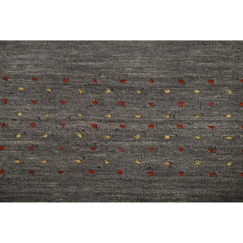 Tribal Gabbeh Oriental Area Rug Hand-Knotted Wool Carpet - 6'10"x 9'10"