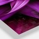 preview thumbnail 5 of 13, Designart 'Fractal Flower Purple' Oversized Modern Wall CLock