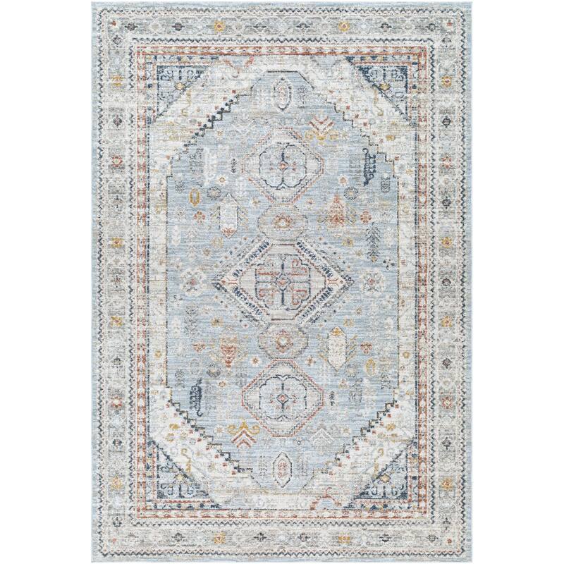 Livabliss Transitional Beckham Medallion Area Rug