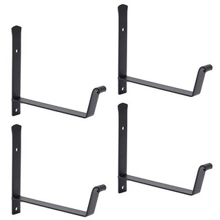 Left Box Bracket 4 Pack Window Box Brackets, Flower Box Brackets for Railings, Fence ...