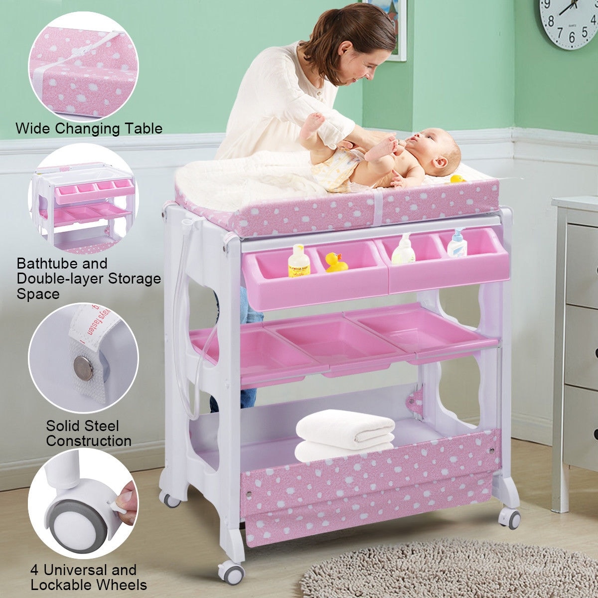 bath changing table