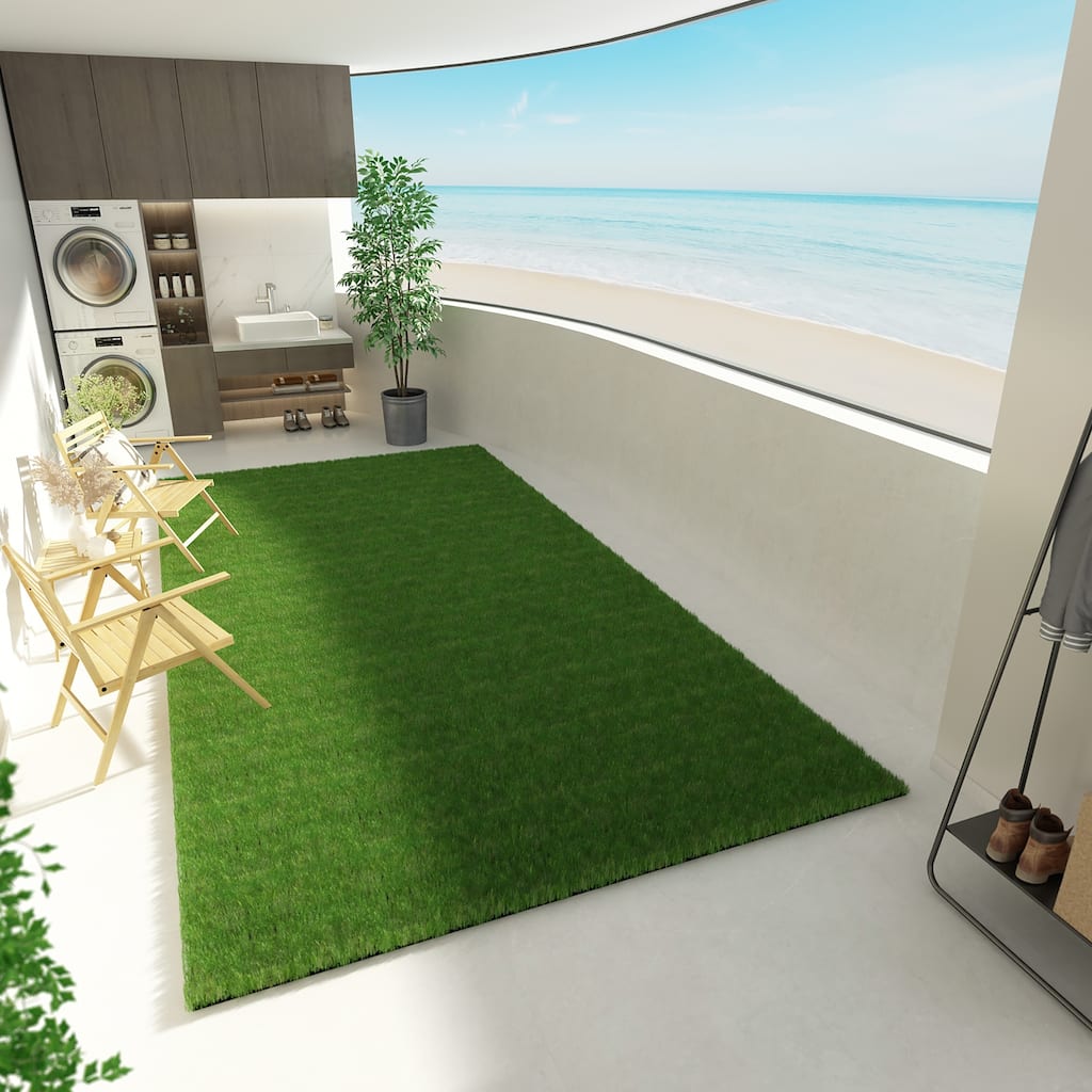 Realistic Artificial Grass Turf Indooor /Outdoor Area Rug