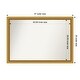 preview thumbnail 118 of 191, Wall Mirror Choose Your Custom Size - Extra Large, Townhouse Gold Wood Outer Size: 47 x 33 in