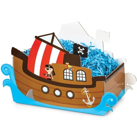 8 Count Favor Box Centerpiece Pirate Ship