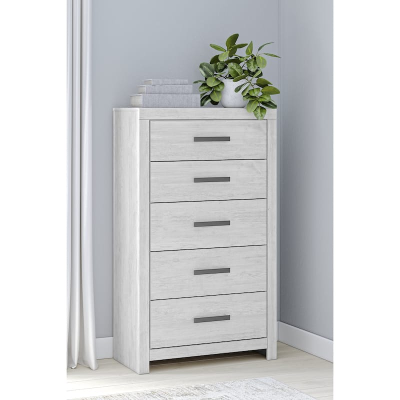Signature Design by Ashley Cayboni Whitewash Chest of Drawers
