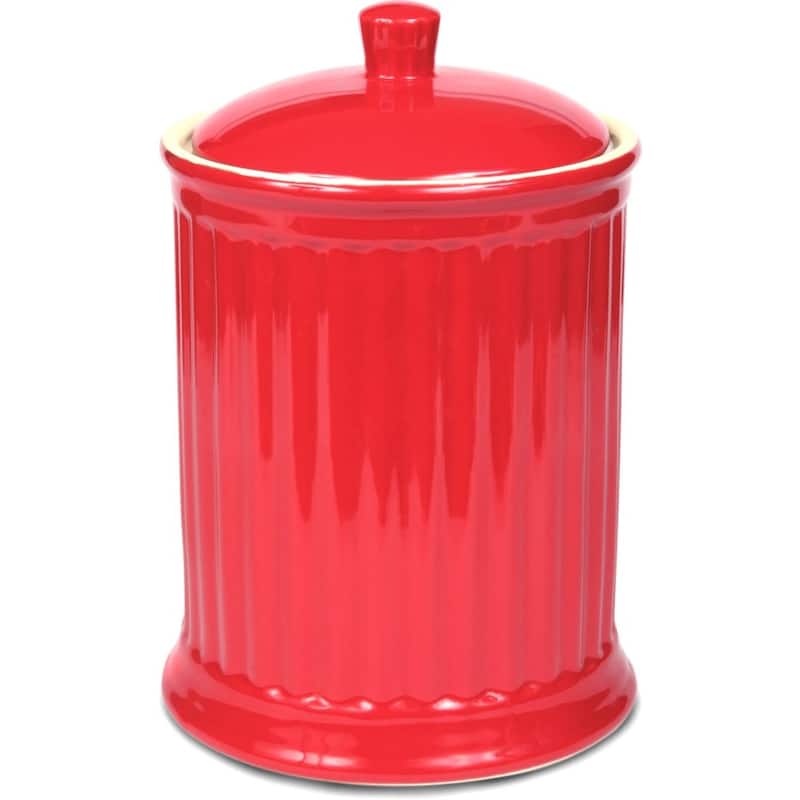 Omniware Simsbury XL Canister Cookie Jar - 120 oz - Red