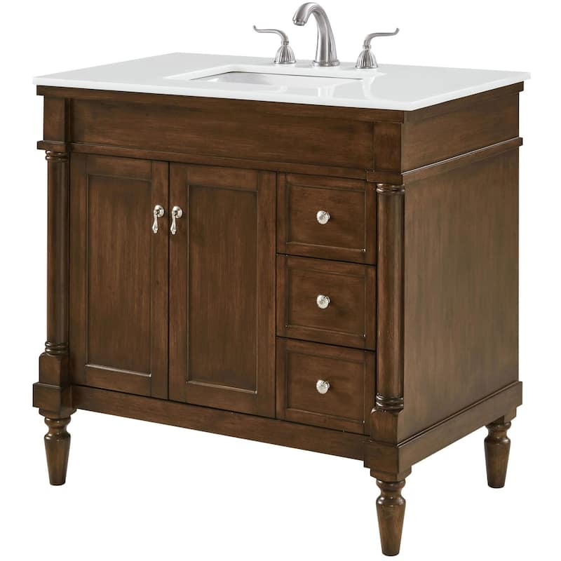 Elegant Lighting VF13036-VW Lexington 36" Free Standing Single Basin
