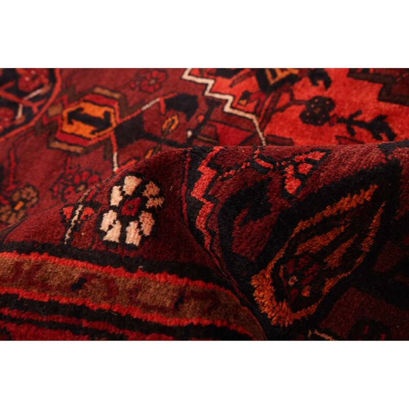 ECARPETGALLERY Hand-knotted Andelz Light Red Wool Rug - 3'8 x 6'7