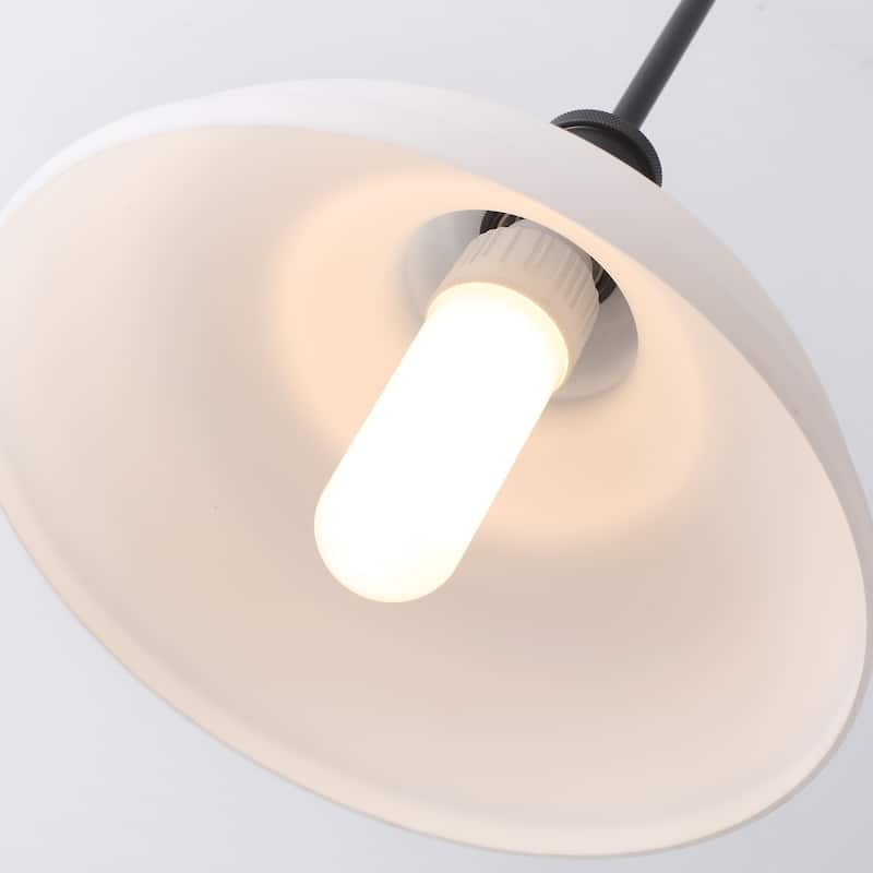 1-Light Farmhouse Metal Hanging Pendant Light Kitchen Island with Glass Cover for Dining Room