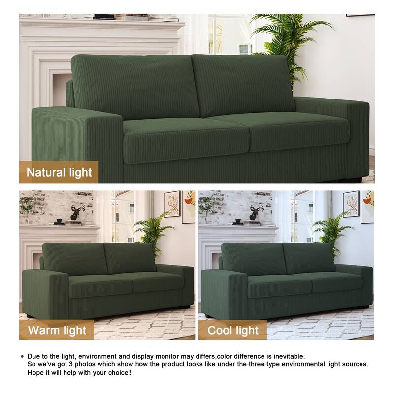 80" Sofa Couch Upholstered Loveseat for Living Room