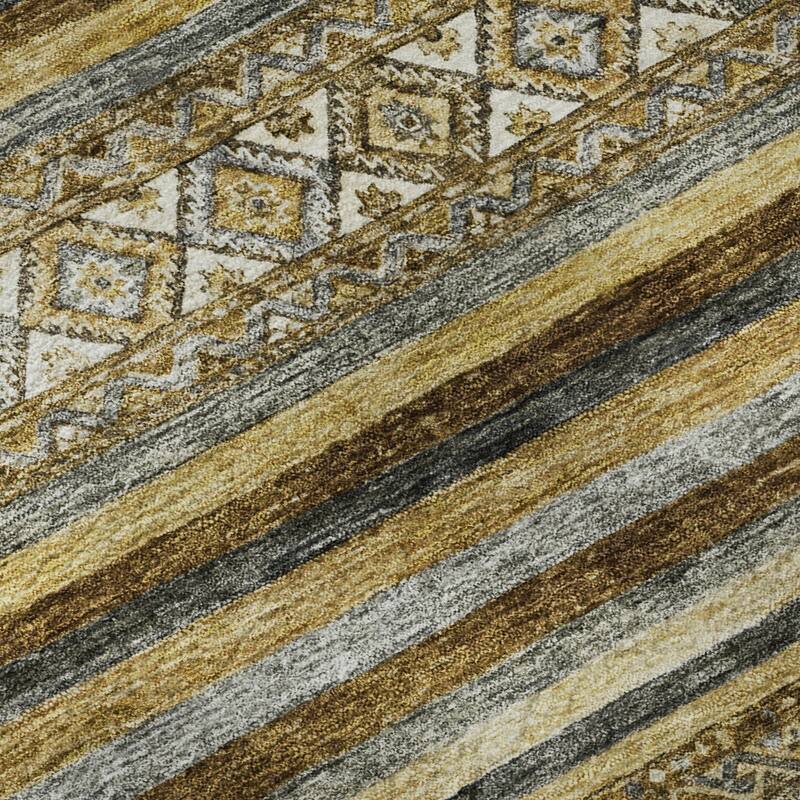 Premium Washable Super Soft Global Stripes Mayfield Rug