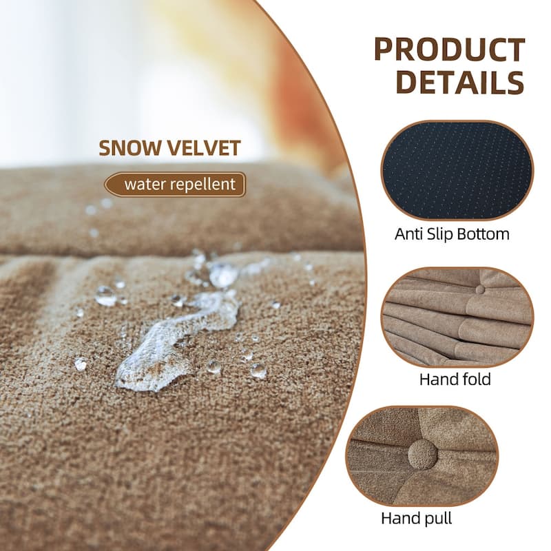 35.4 in.W Floor sofa Bean Bag Chair Fireside Bean Bag Lounger