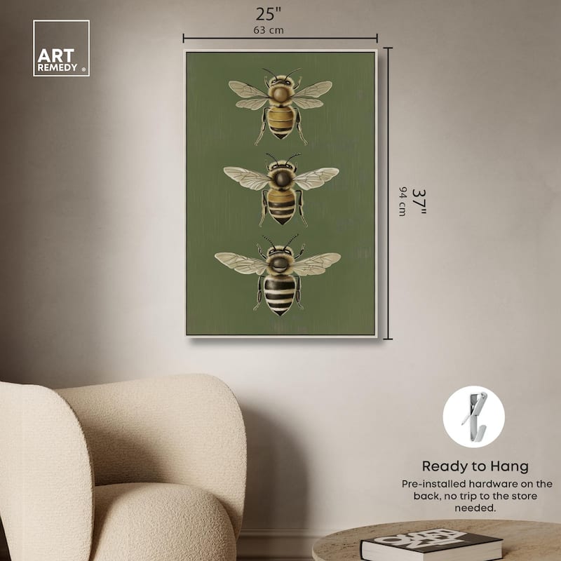 Anatomy of the Bee Canvas by Art Remedy