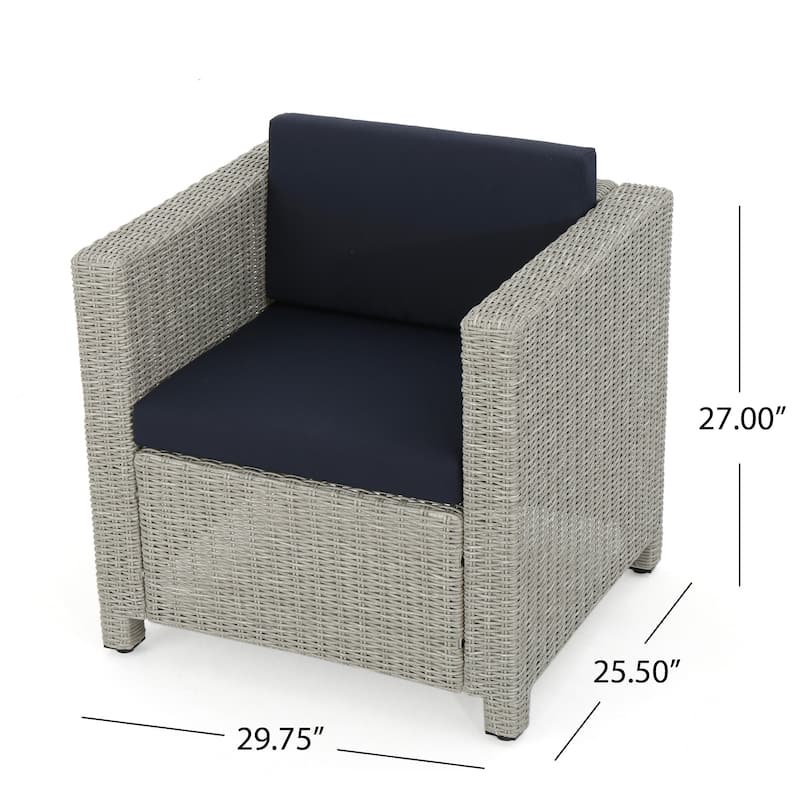 Puerta Outdoor 4-piece Patio Chat Set by Christopher Knight Home