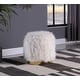preview thumbnail 6 of 4, Best Master Furniture Accent Ottoman with Storage White (Faux Fur)
